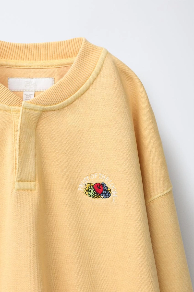Свитшот fruit of the loom™ с вышивкой