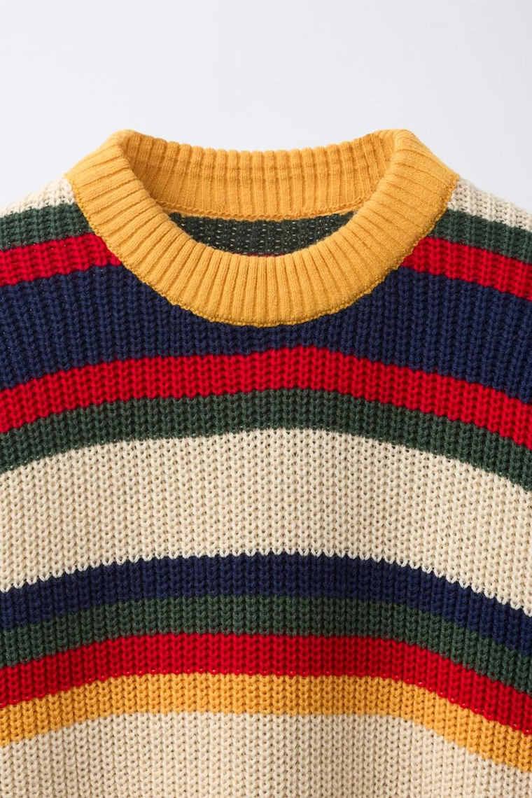 Вязаный джемпер fruit of the loom™ в полоску