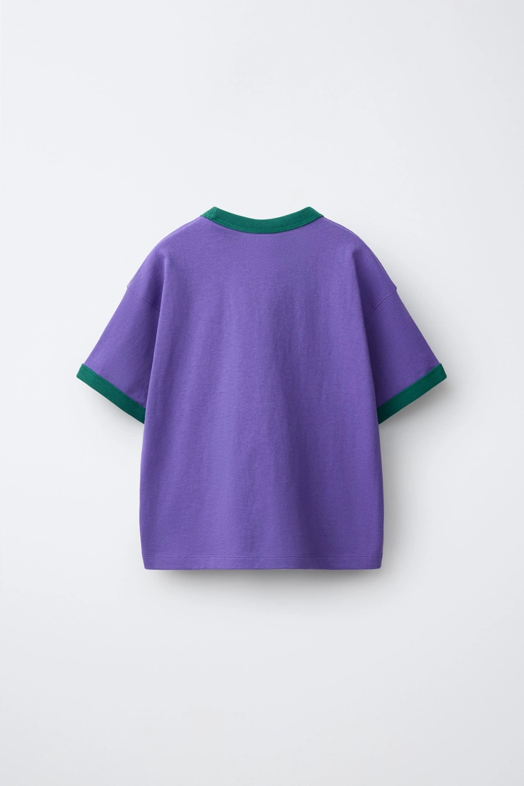 Футболка fruit of the loom™ с вышивкой и контрастными элементами