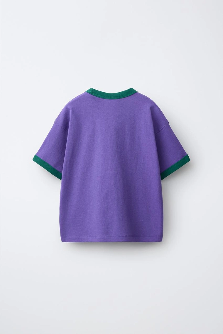 Футболка fruit of the loom™ с вышивкой и контрастными элементами