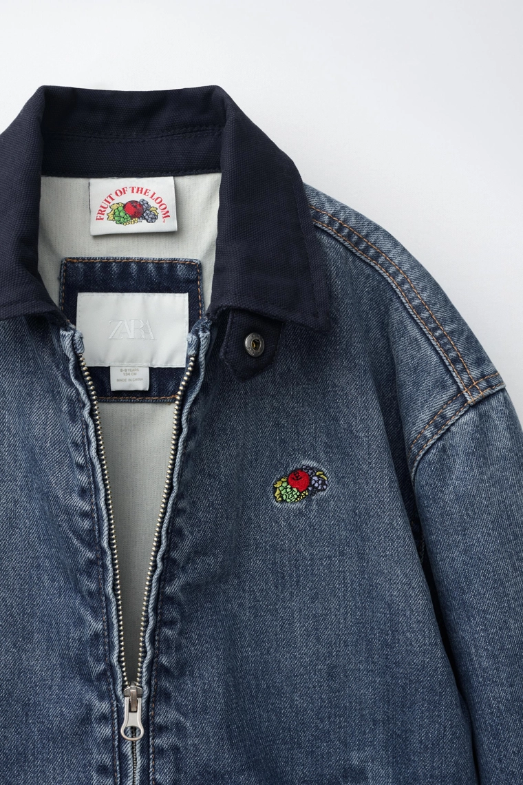 Джинсовая куртка fruit of the loom™ с вышивкой