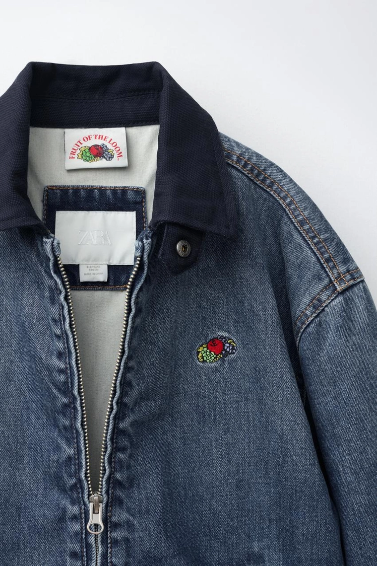 Джинсовая куртка fruit of the loom™ с вышивкой