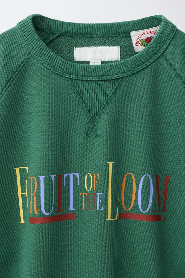 Свитшот fruit of the loom™ с вышивкой