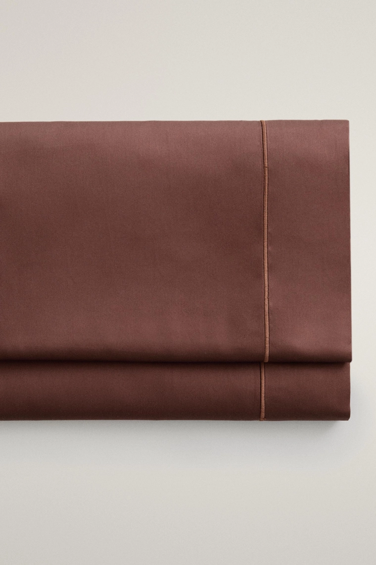 Простыня из сатина с отделкой (300 нитей)