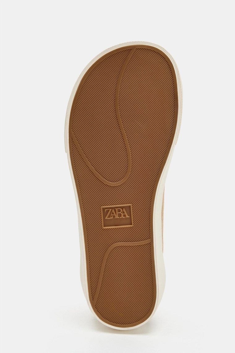 Кроссовки barefoot из кожи и замши