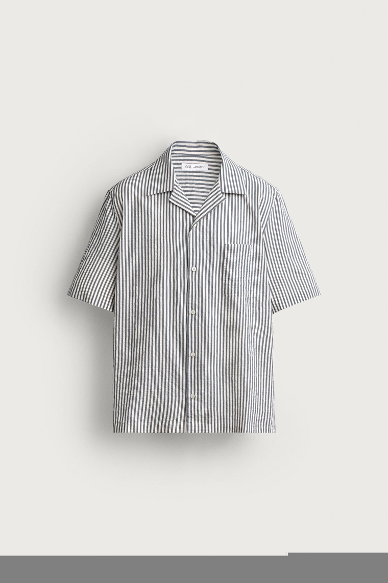 Рубашка regular fit из сискера