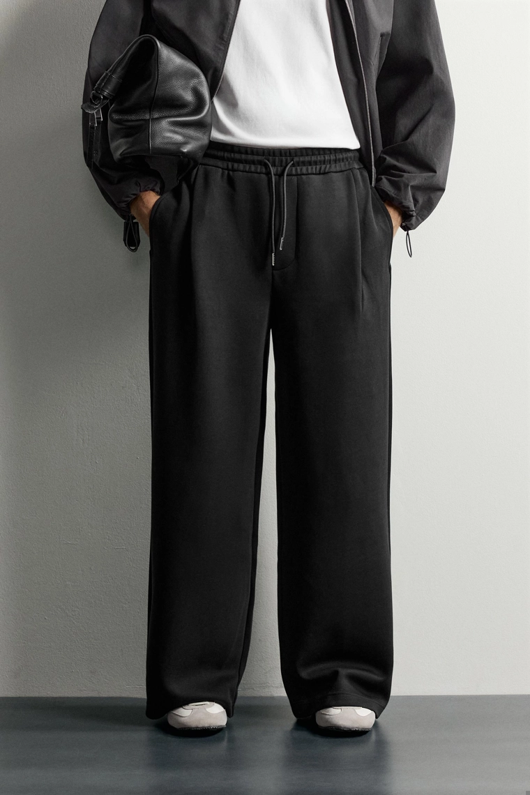 Брюки balloon fit со складками