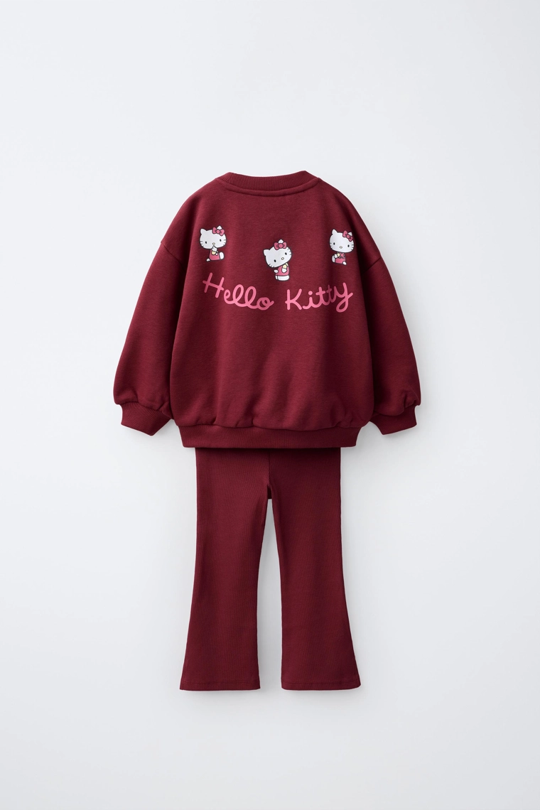 Костюм с толстовкой hello kitty © sanrio и расклешёнными леггинсами
