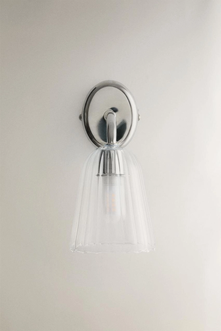 Настенный светильник lamp из стекла и железа