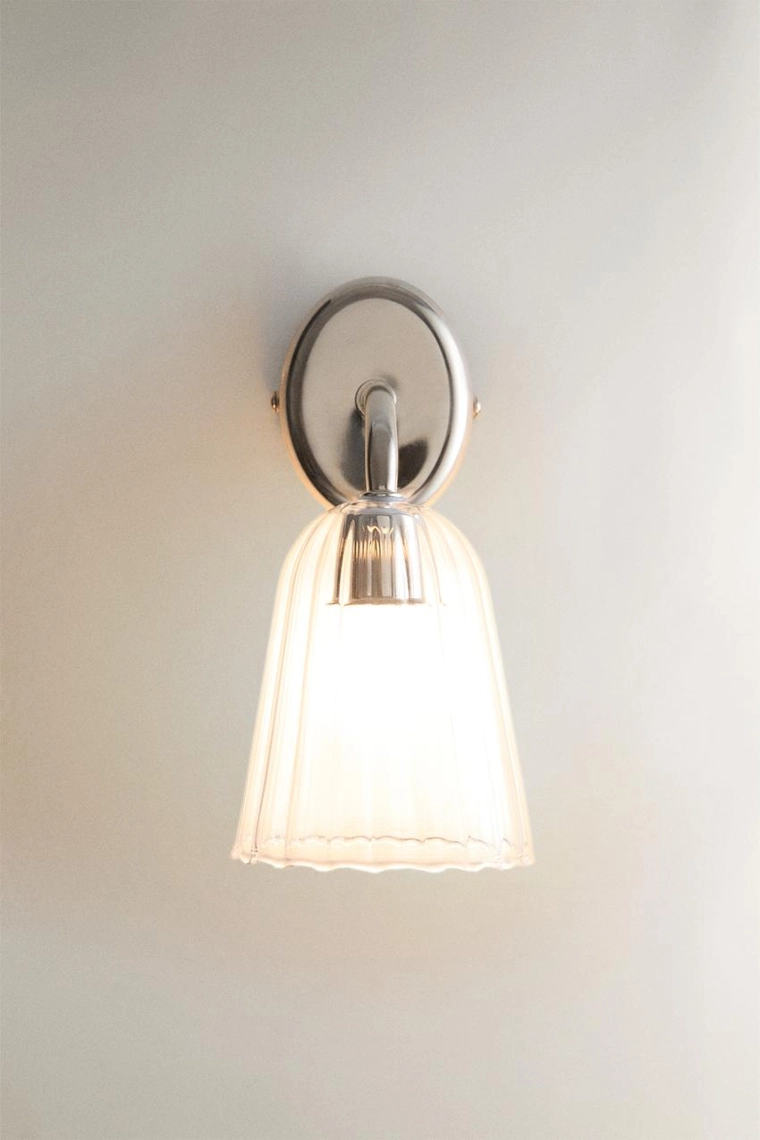 Настенный светильник lamp из стекла и железа