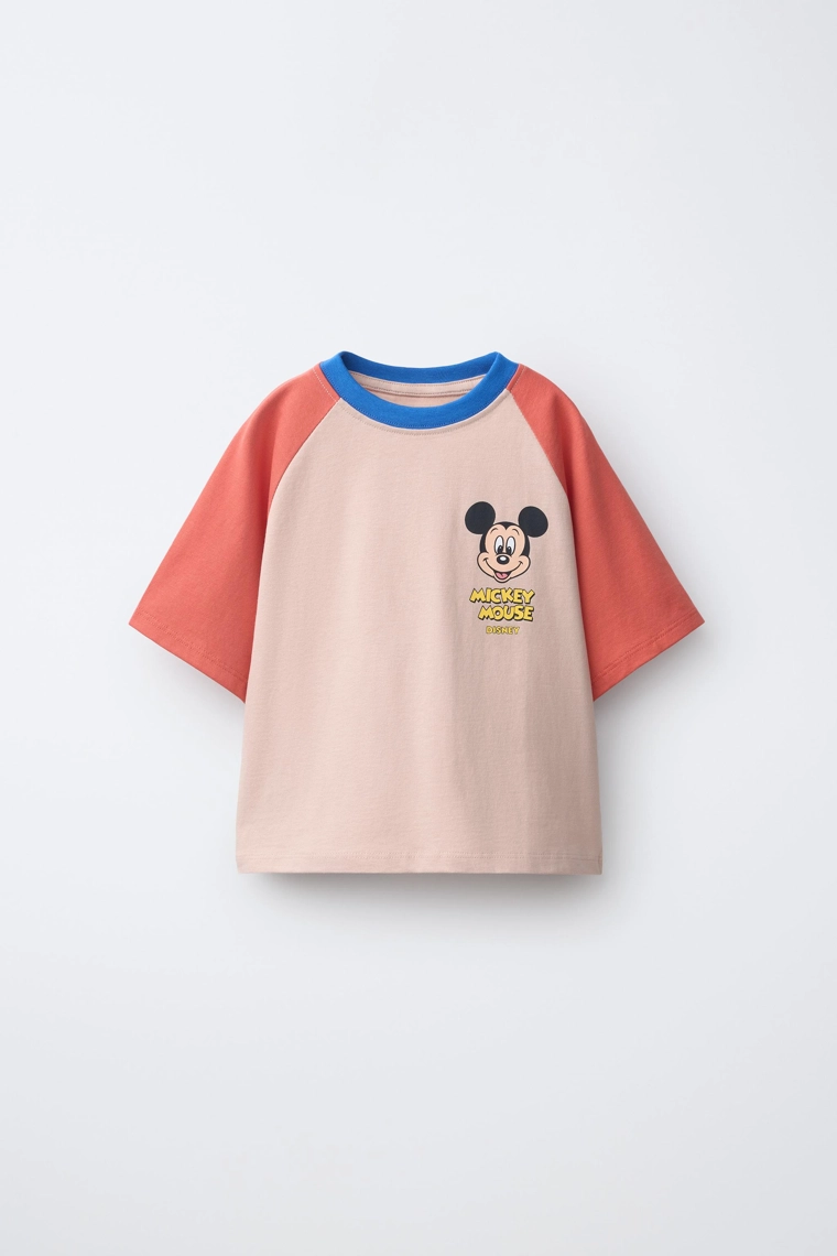 Футболка с рукавами реглан и принтом микки маус © disney