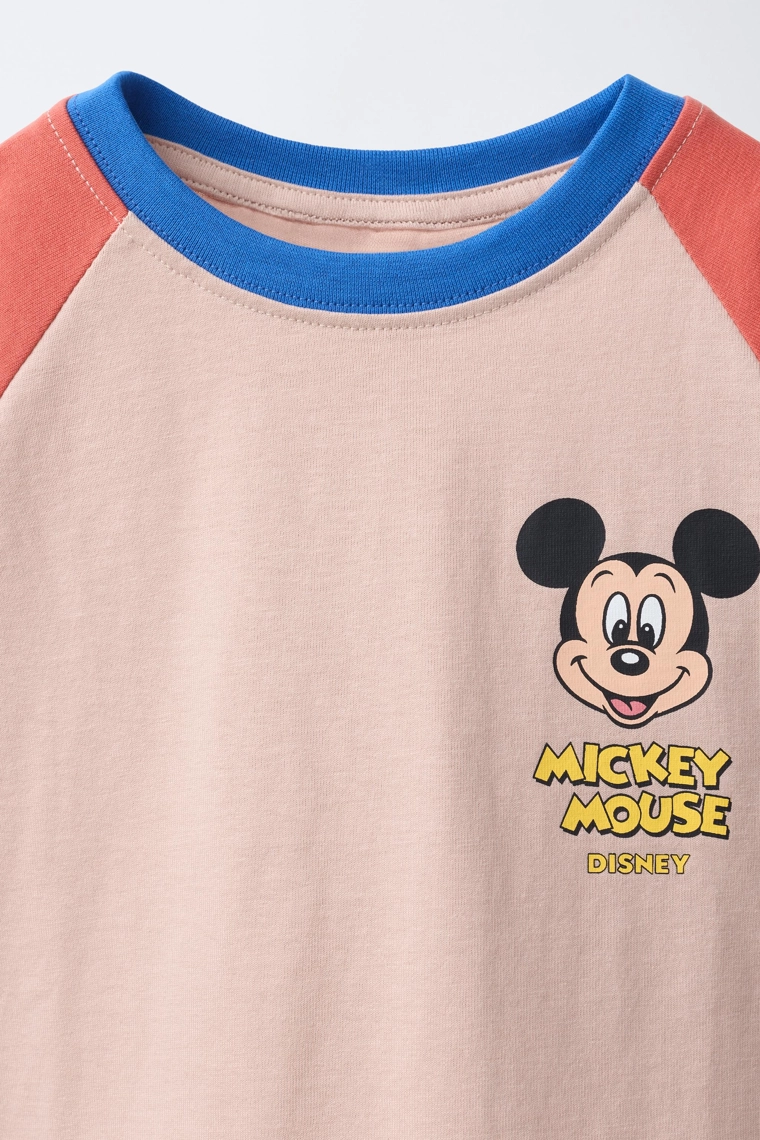Футболка с рукавами реглан и принтом микки маус © disney