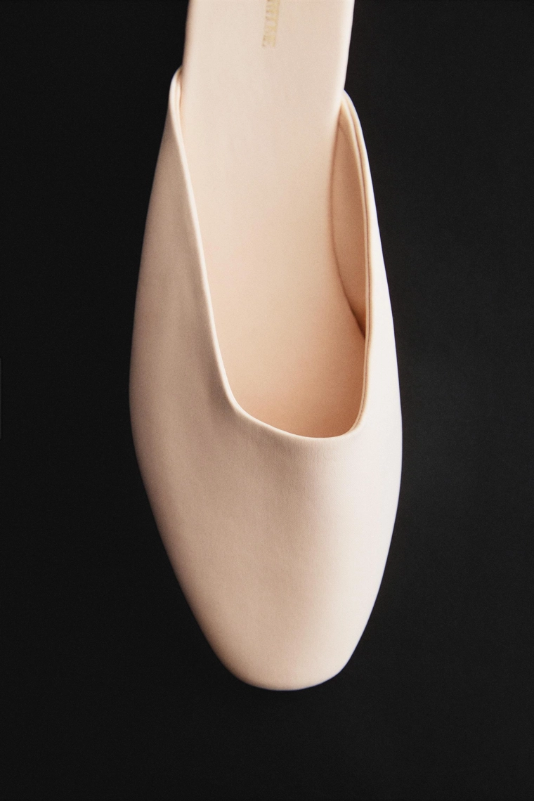 Сатиновые тапочки-мюли