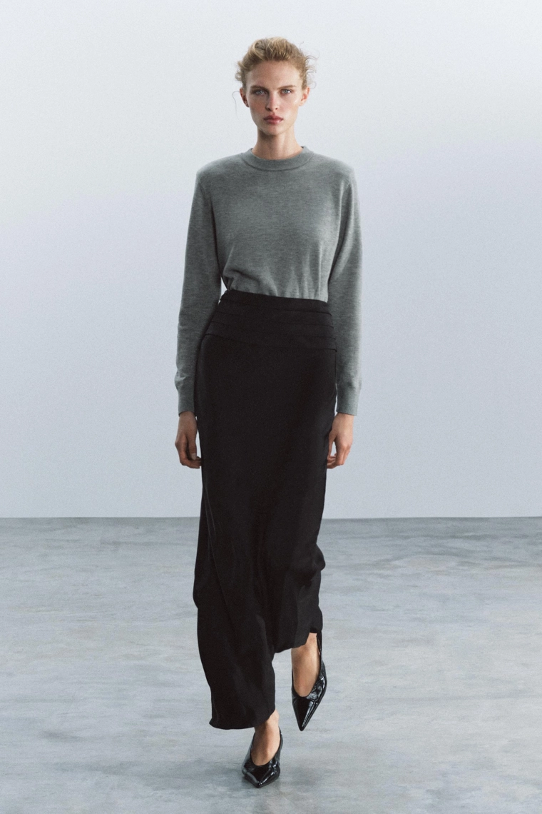 Юбка-карандаш zw collection из атласа