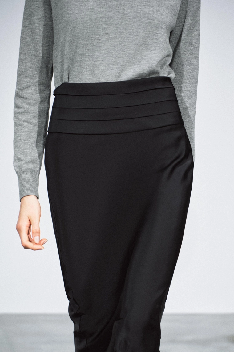 Юбка-карандаш zw collection из атласа