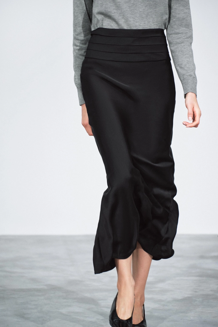 Юбка-карандаш zw collection из атласа