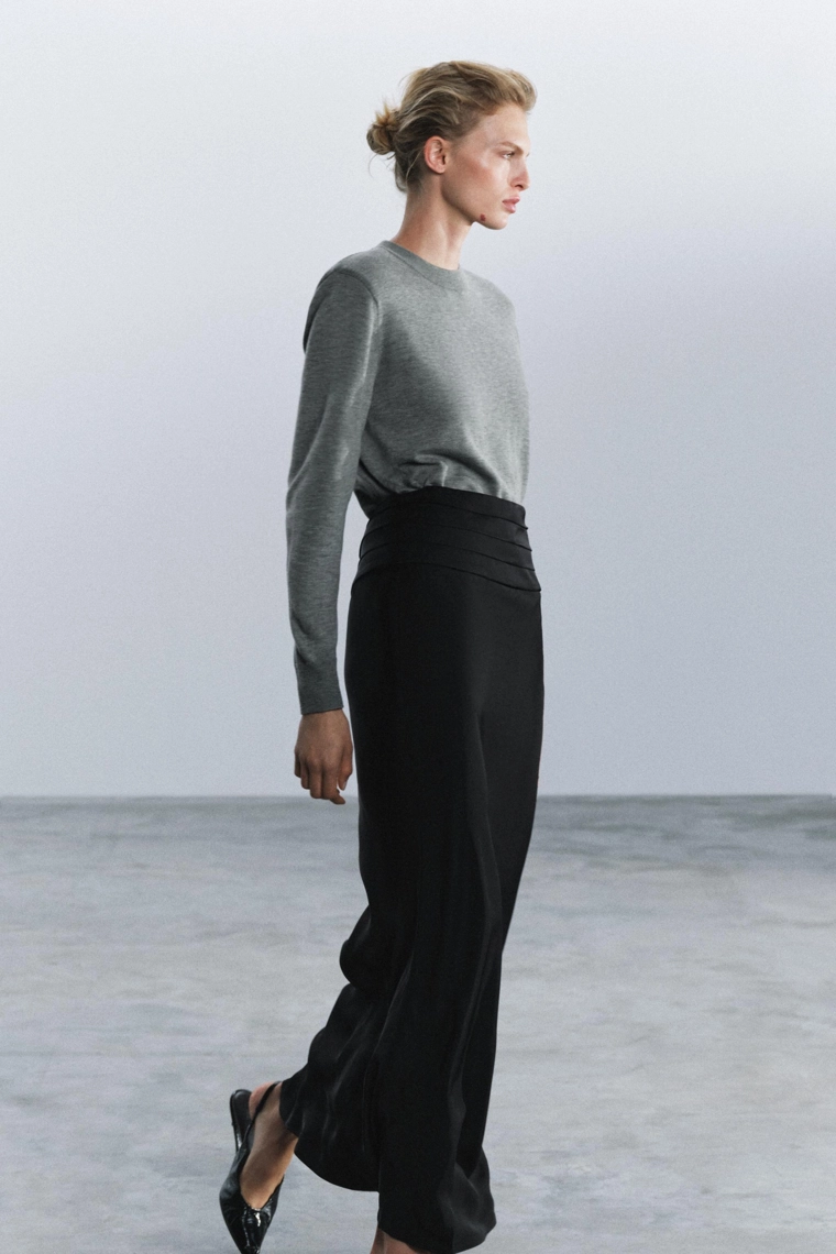 Юбка-карандаш zw collection из атласа