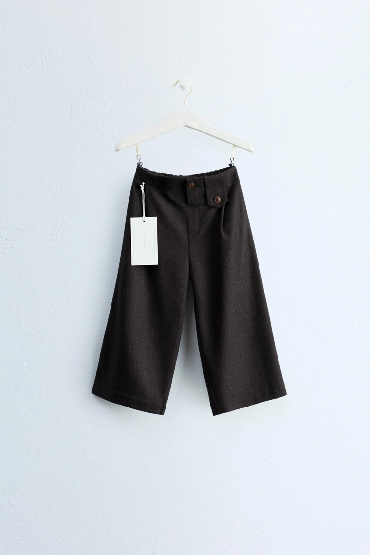 Zara timeless — брюки широкого кроя из шерстяной смеси