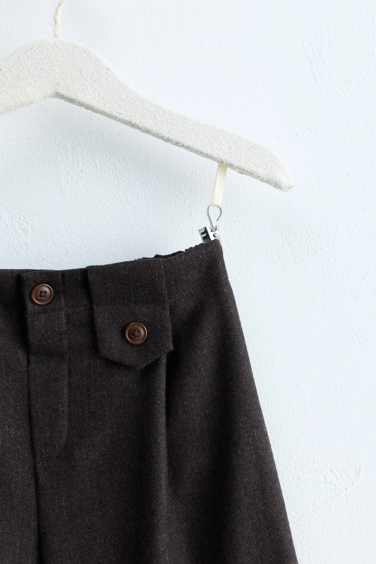 Zara timeless — брюки широкого кроя из шерстяной смеси