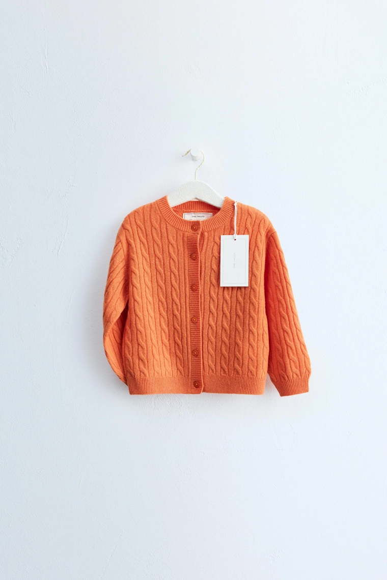 Кардиган zara timeless из 100% шерсти с узором «косы»
