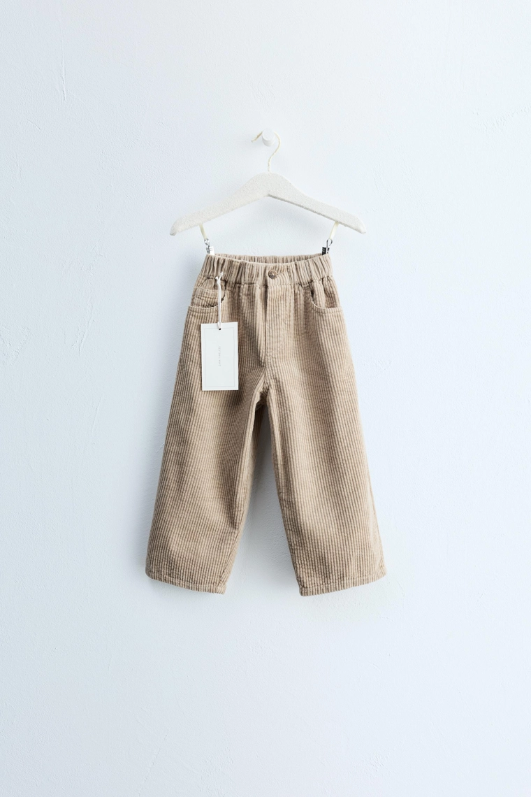 Брюки из вельвета прямого кроя zara timeless
