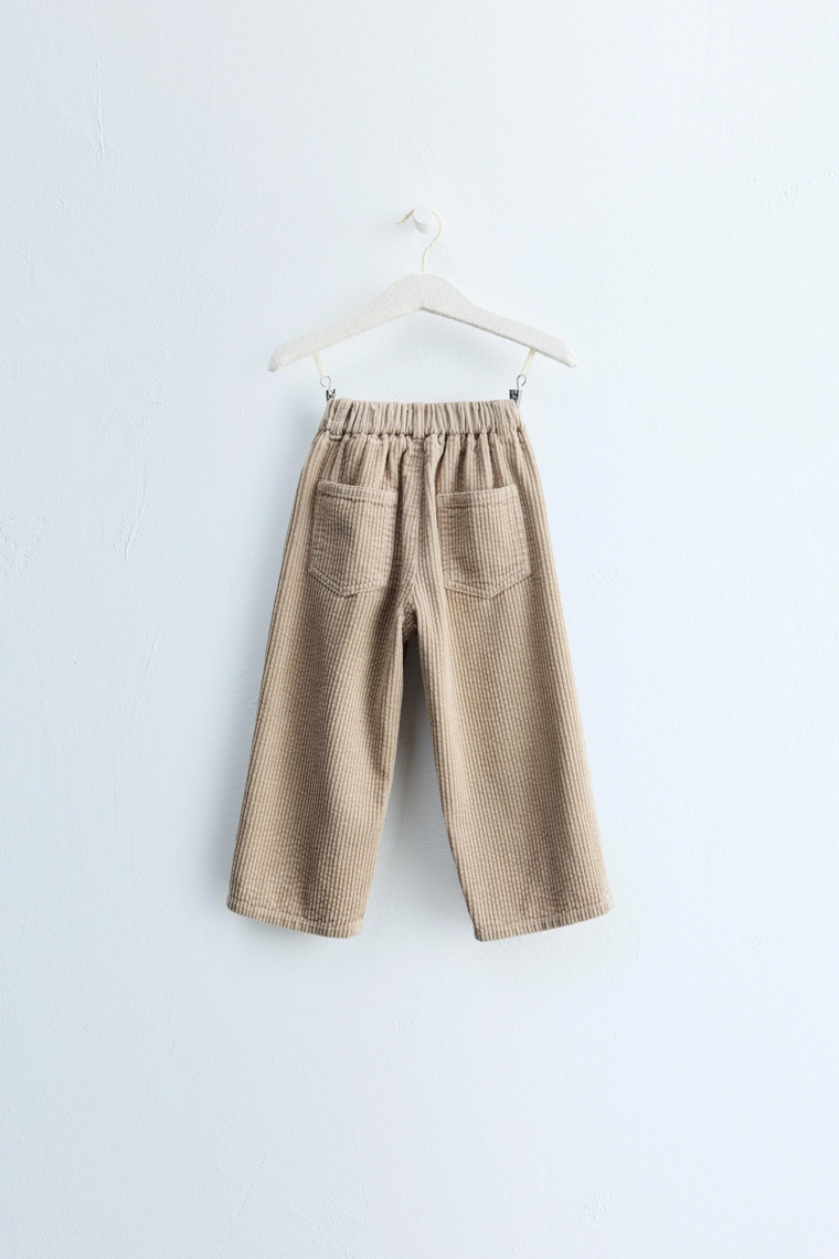 Брюки из вельвета прямого кроя zara timeless