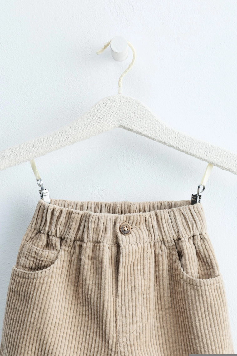 Брюки из вельвета прямого кроя zara timeless