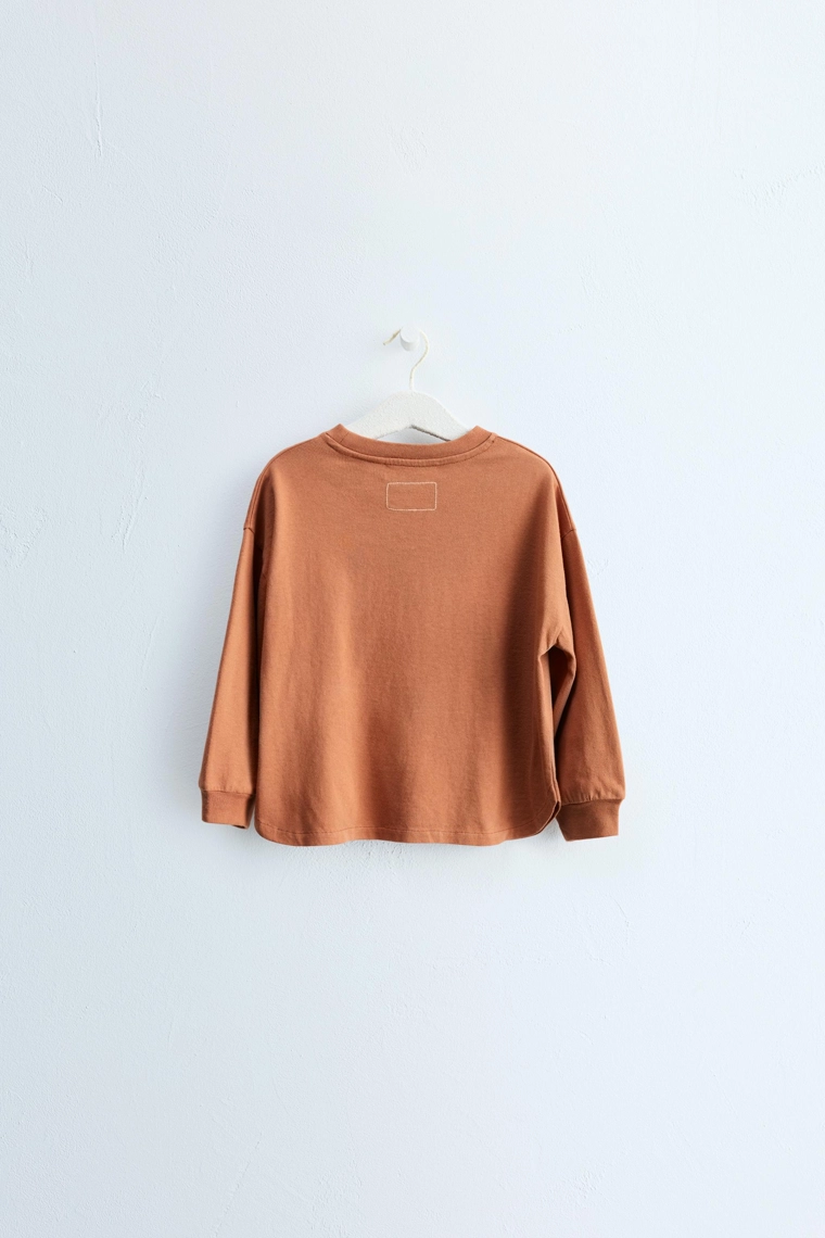 Футболка zara timeless с манжетами и прямым кроем