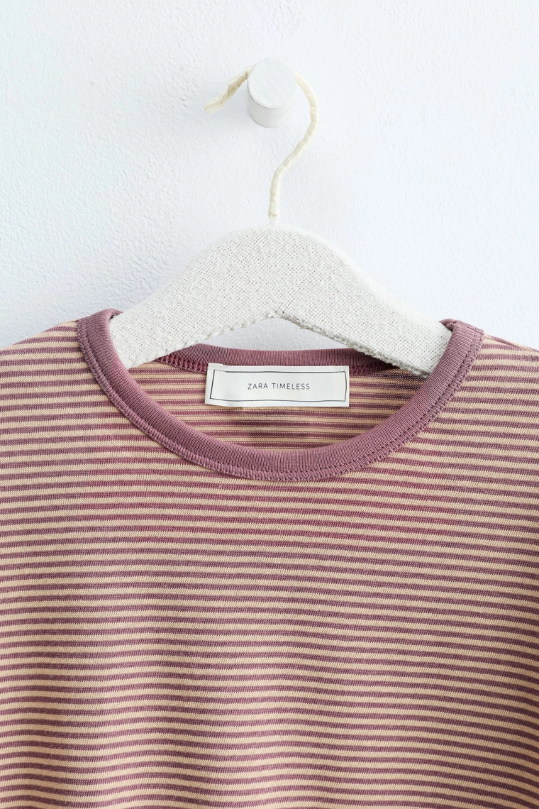 Футболка zara timeless в полоску