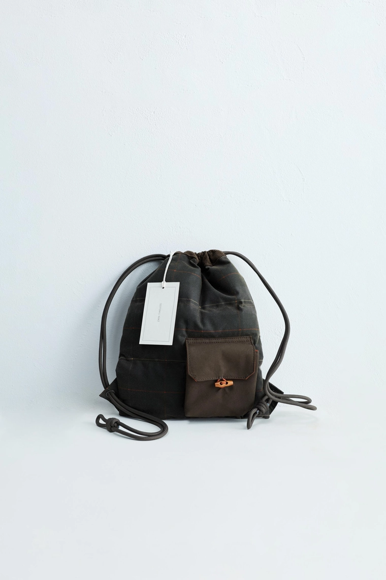 Рюкзак-мешок zara timeless в клетку