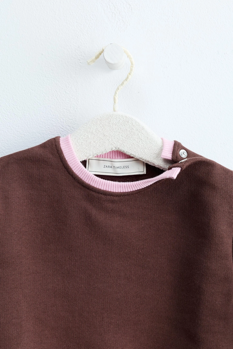 Zara timeless - контрастный свитшот