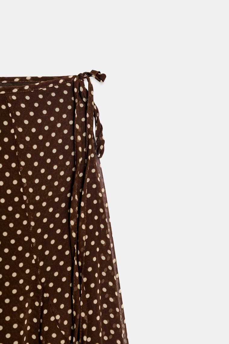 Юбка-миди в горох