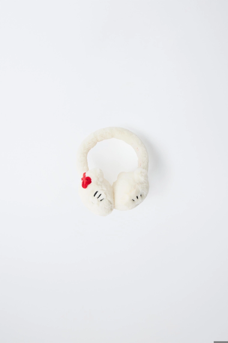 Меховые наушники hello kitty © sanrio