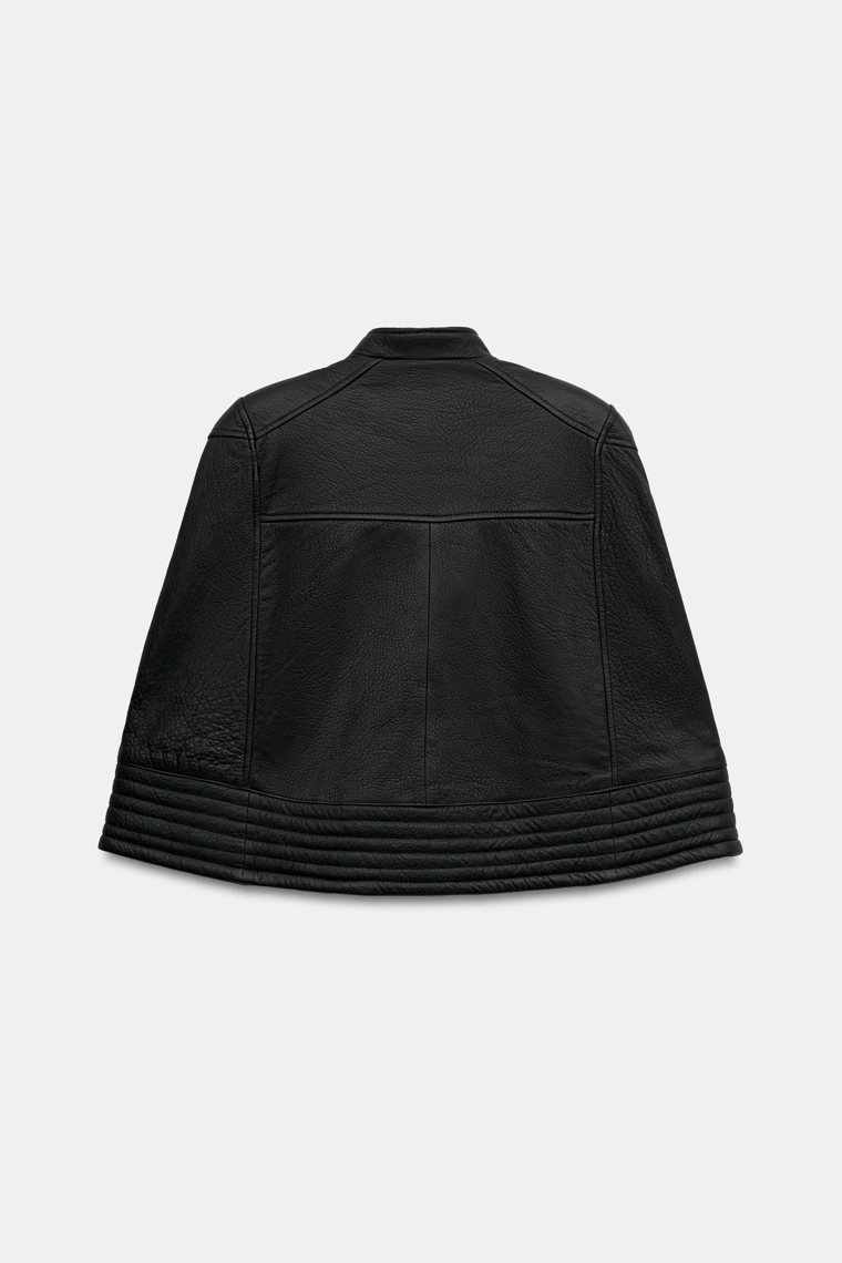 Накидка-байкер из 100% кожи zw collection