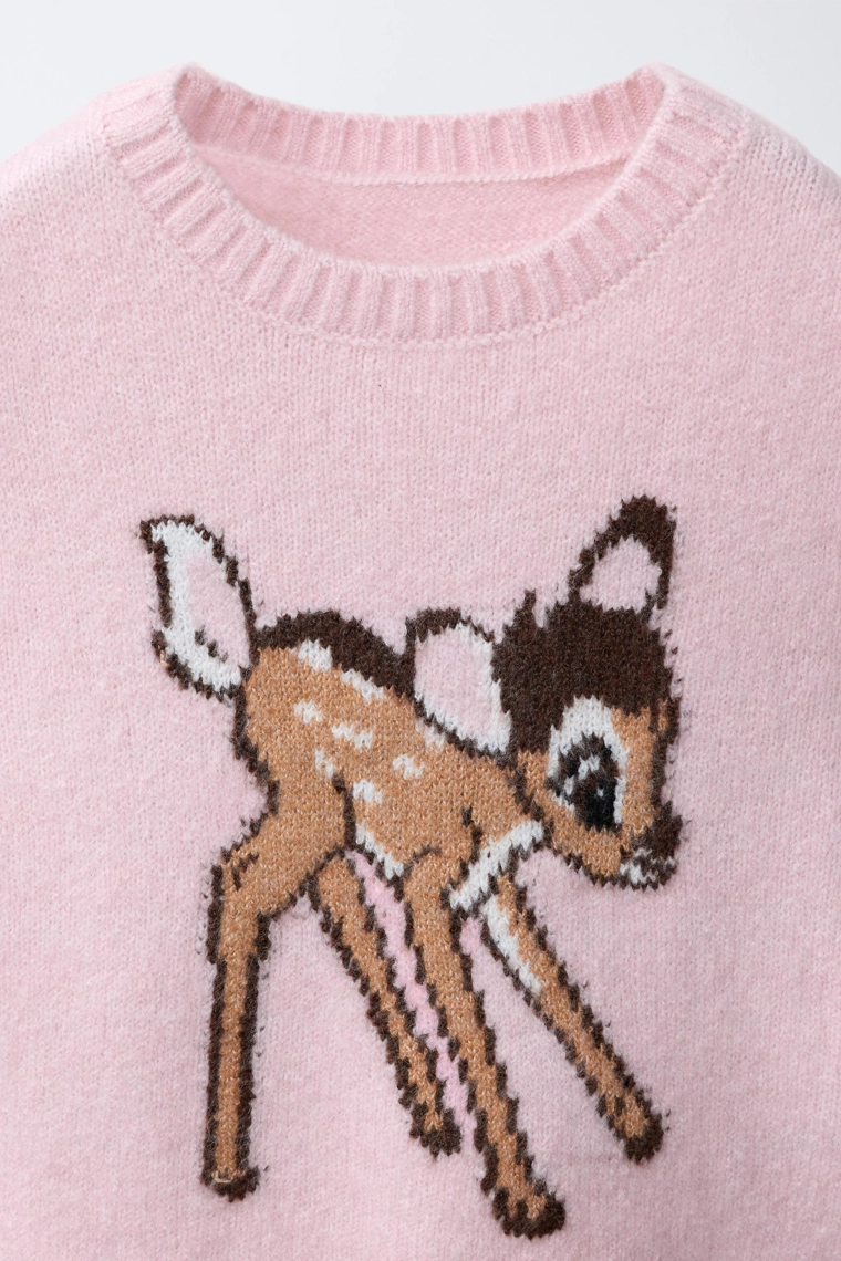 Вязаный джемпер bambi © disney