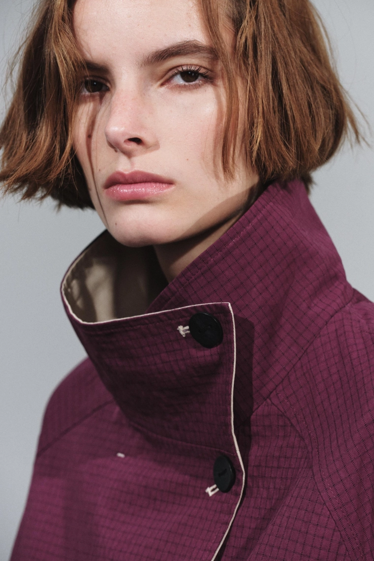 Двусторонний короткий тренч zw collection