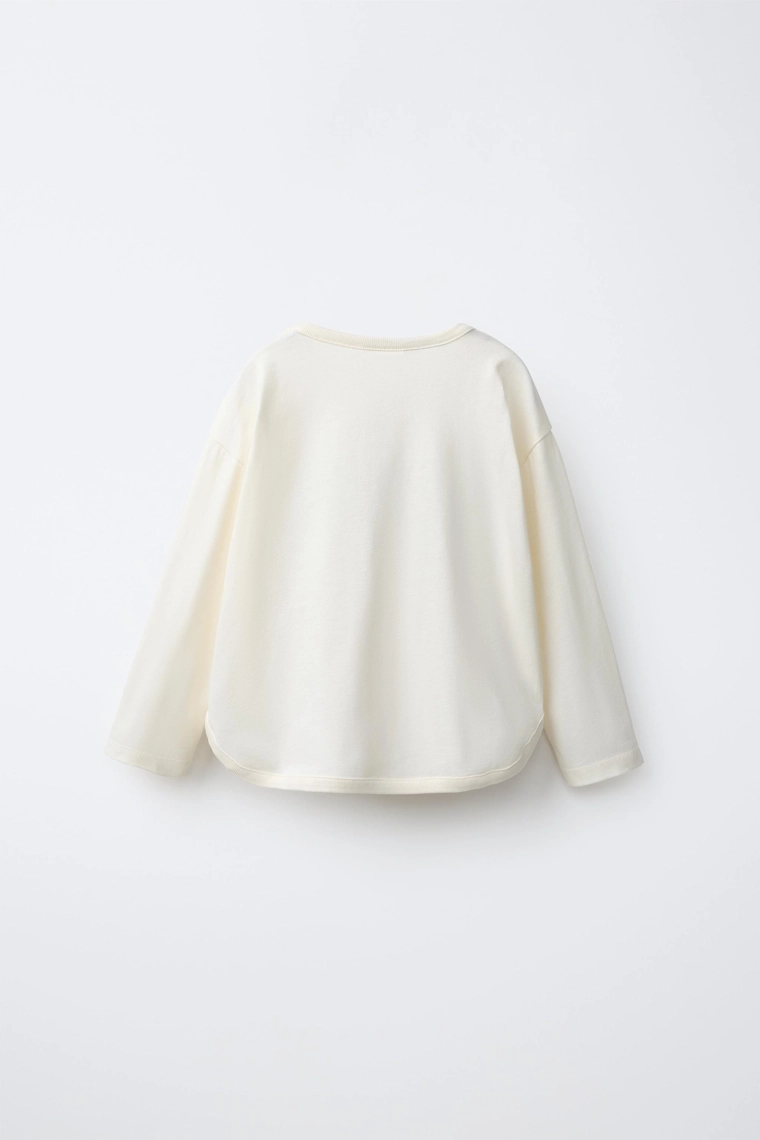 Футболка с длинным рукавом с принтом  бэмби 