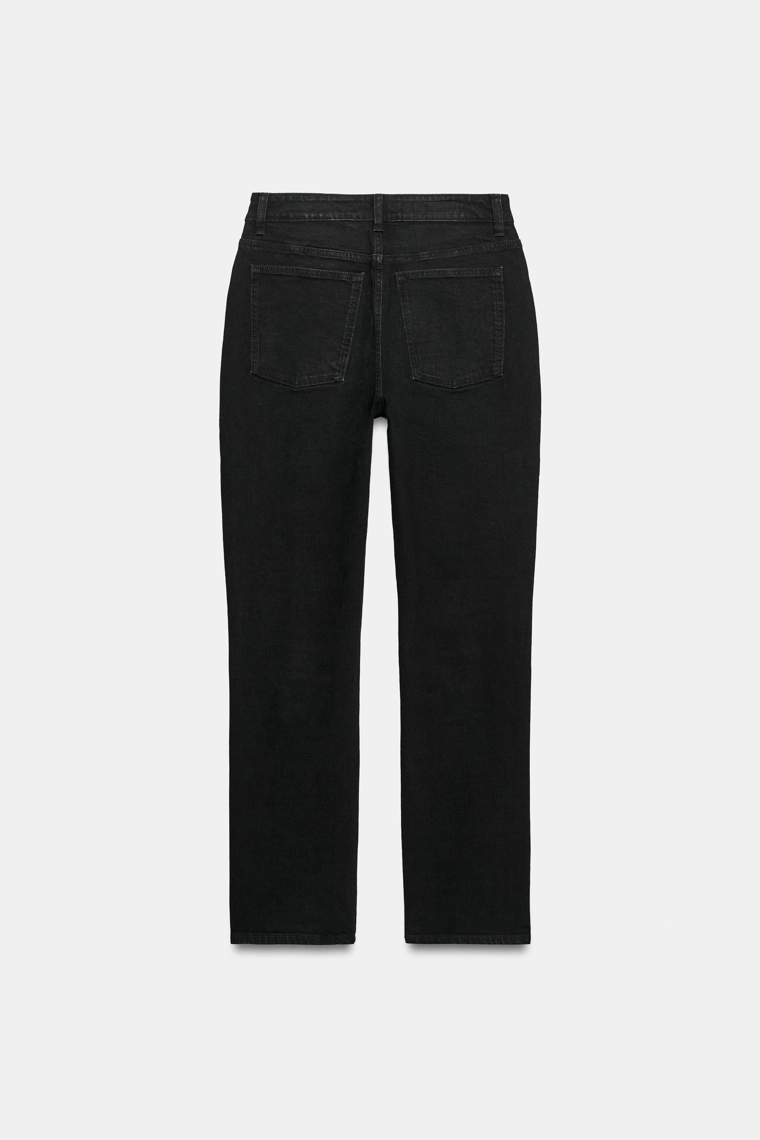 Джинсы с высокой талией и узким кроем trf comfort