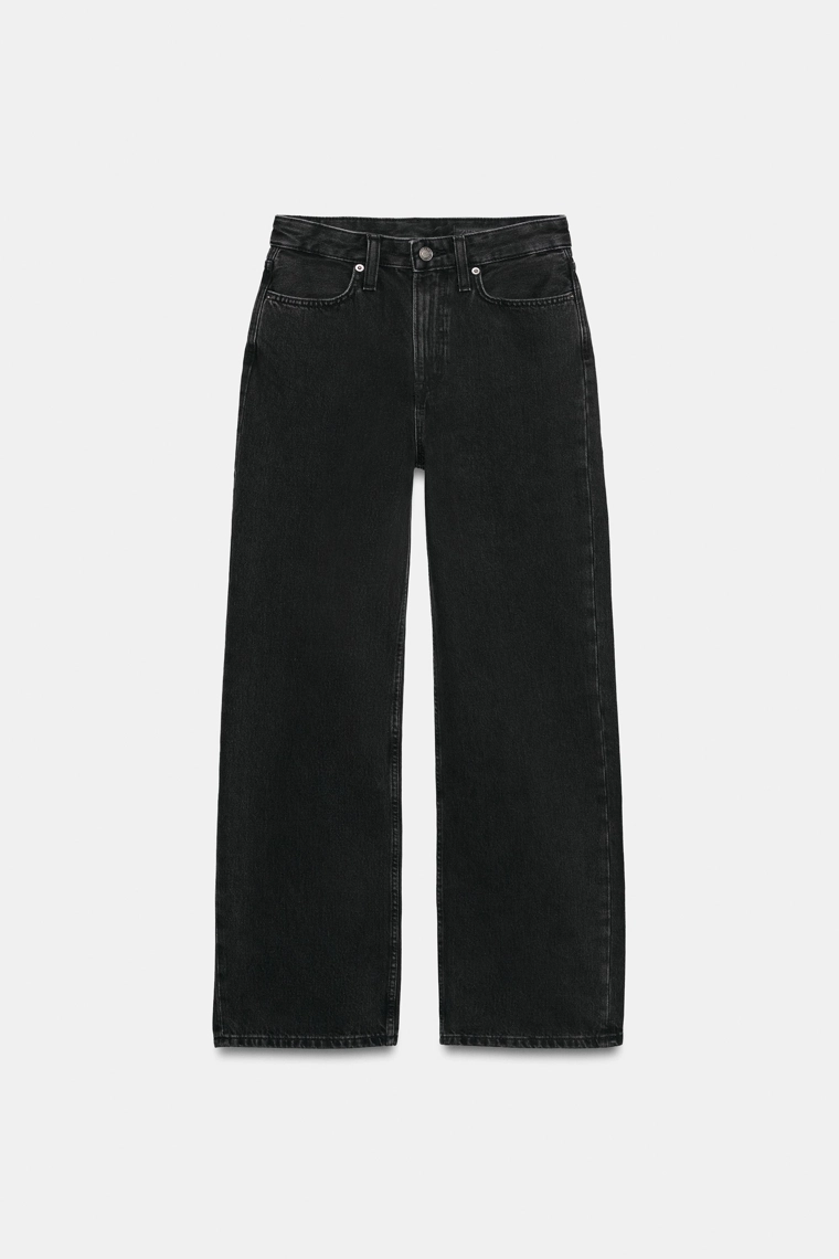 Джинсы прямого кроя с высокой талией Zara «ZW»