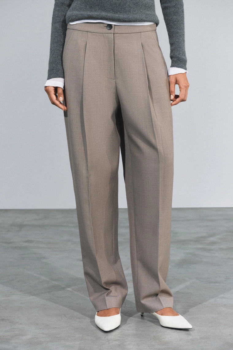 Брюки из шерстяной смеси zw collection