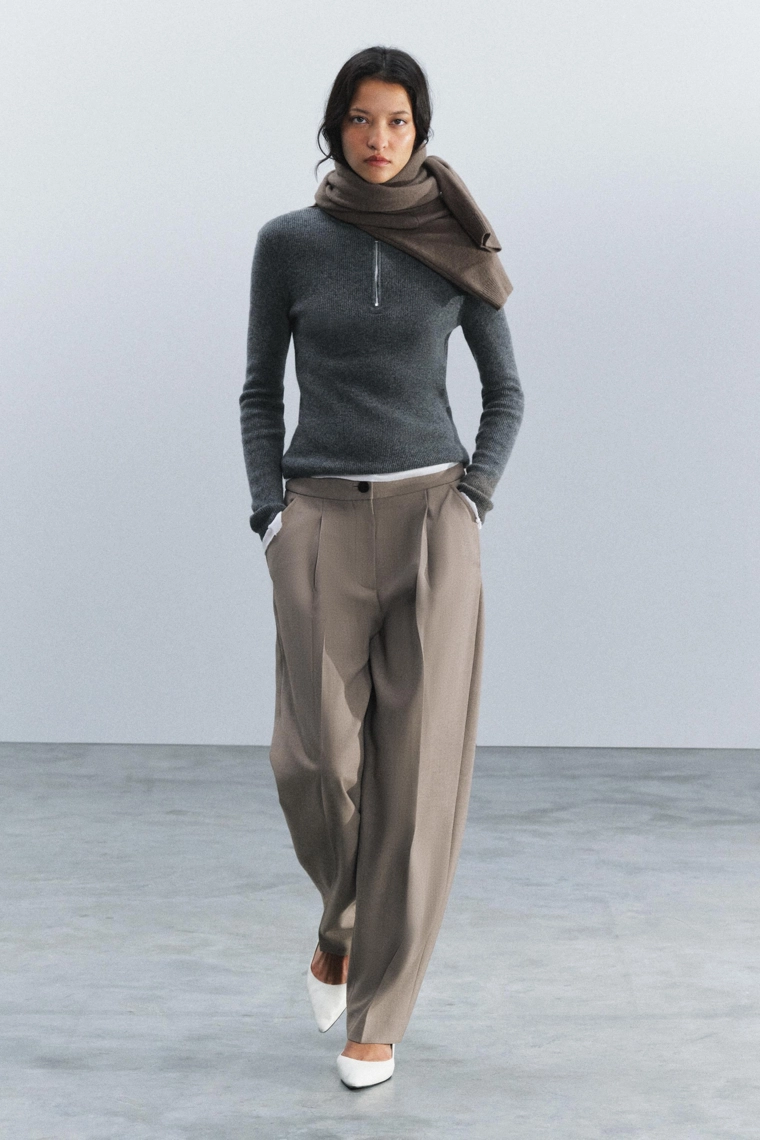 Брюки из шерстяной смеси zw collection