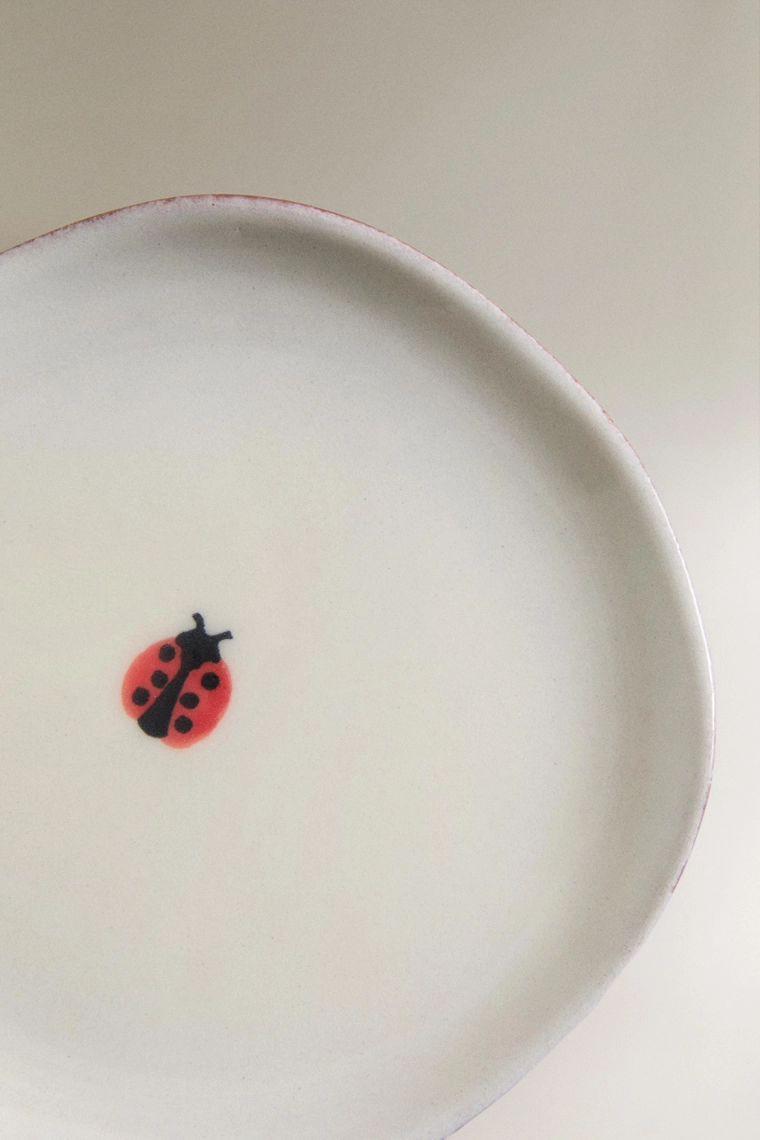 Керамическая мыльница ladybird