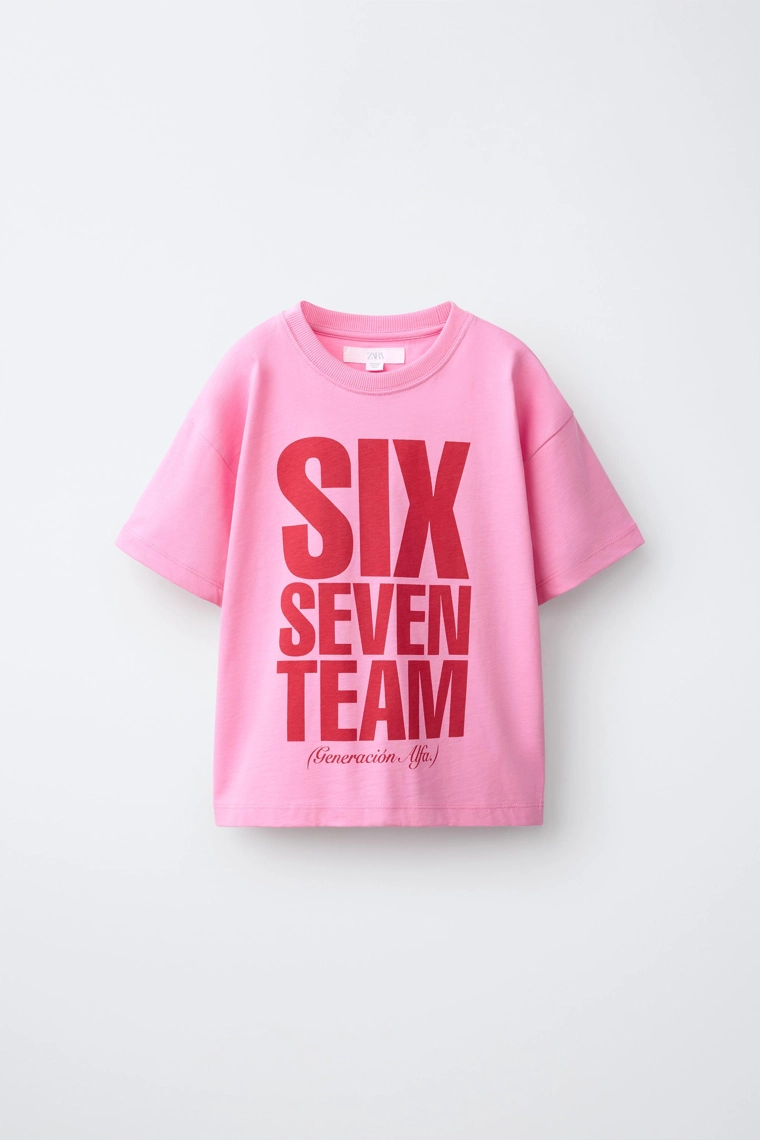 Футболка с принтом team six seven