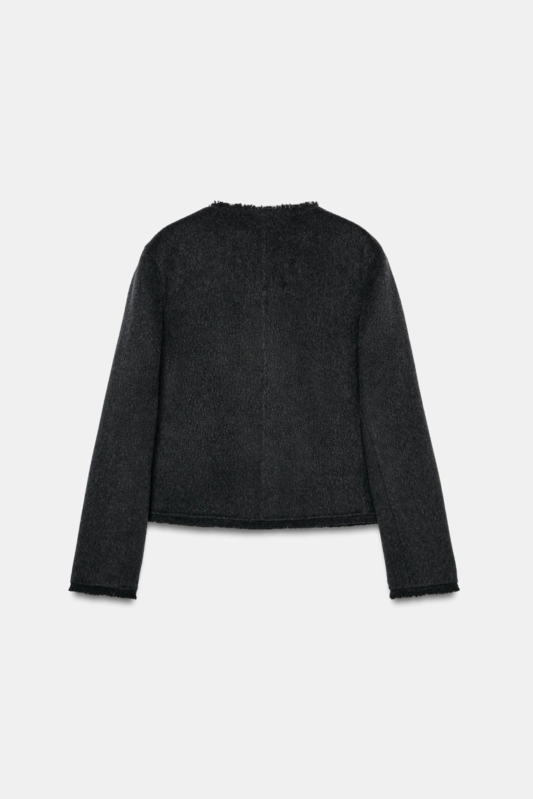 Жакет из смеси шерсти, коллекция zara woman