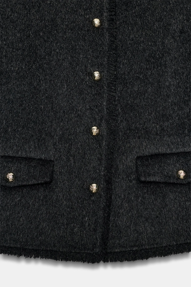 Жакет из смеси шерсти, коллекция zara woman