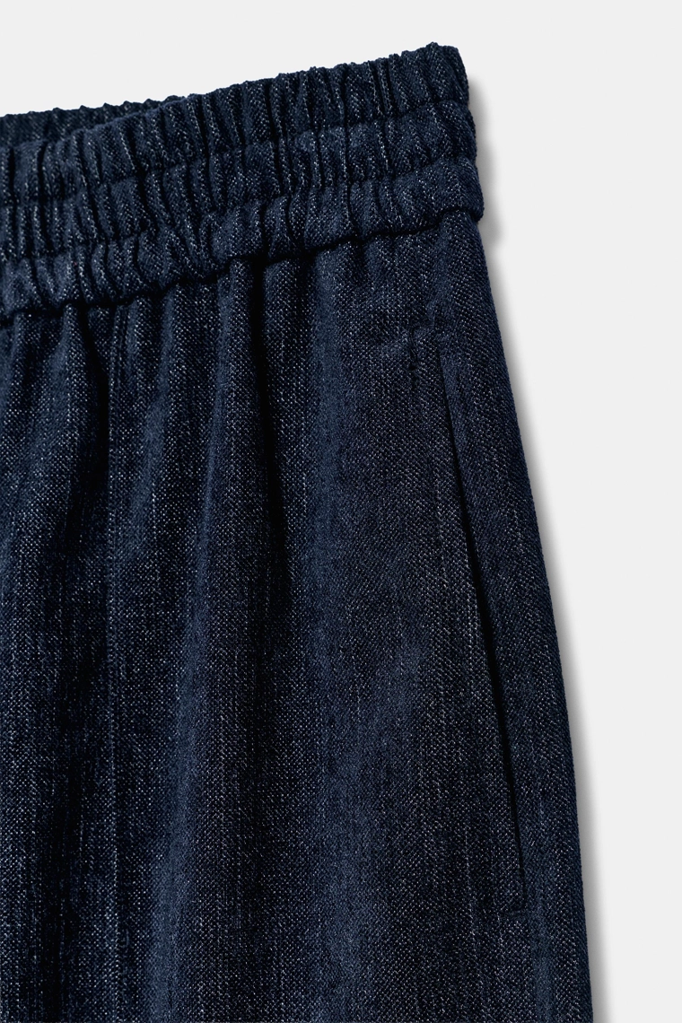 Широкие брюки с эластичным поясом