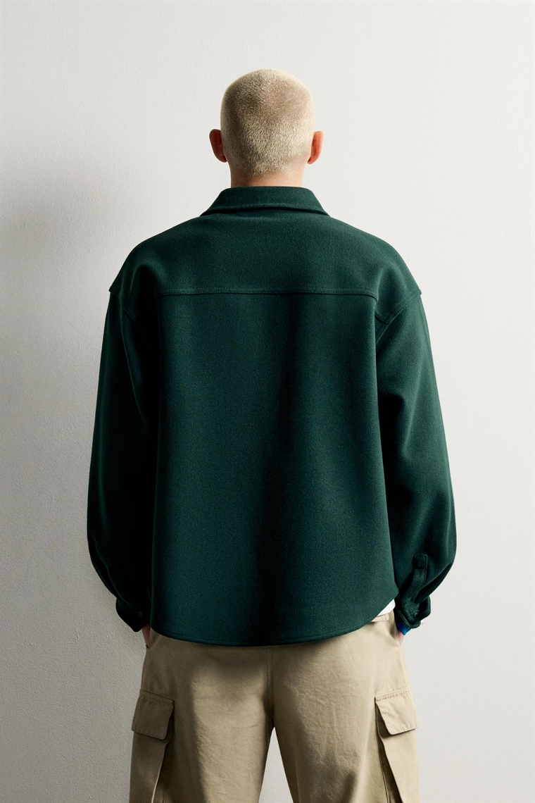 Рубашка overshirt с прямым кроем и нашивками
