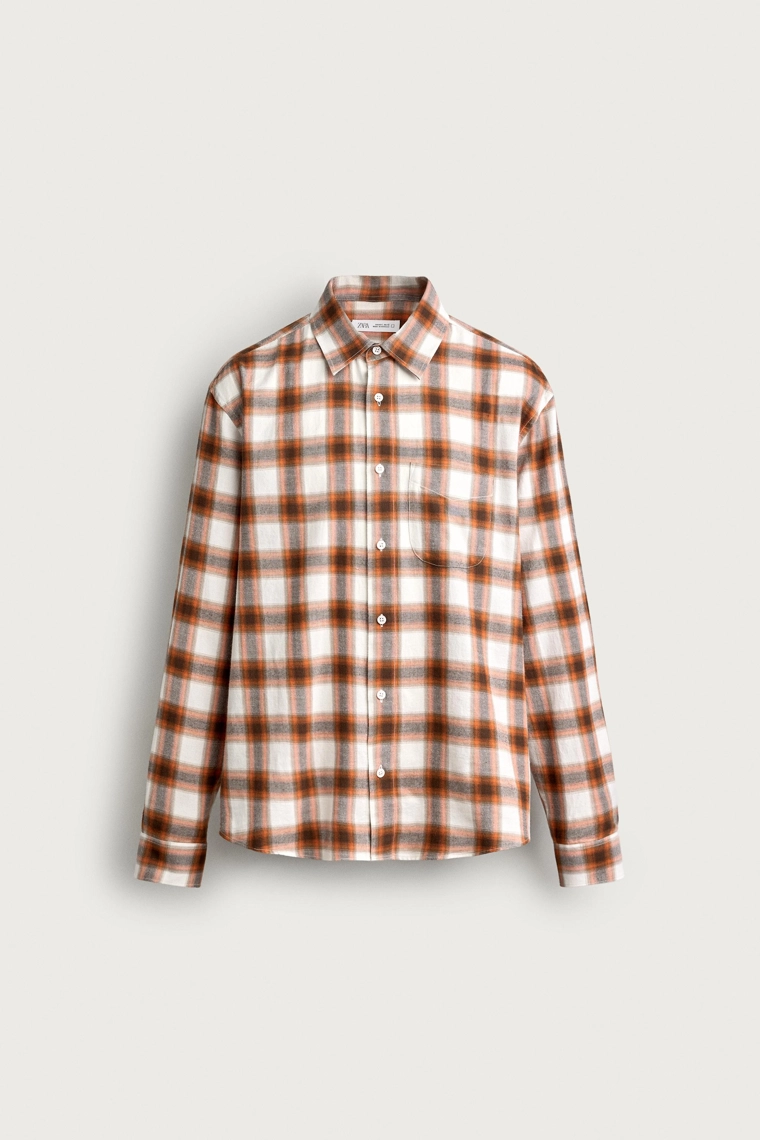 Рубашка в клетку regular fit
