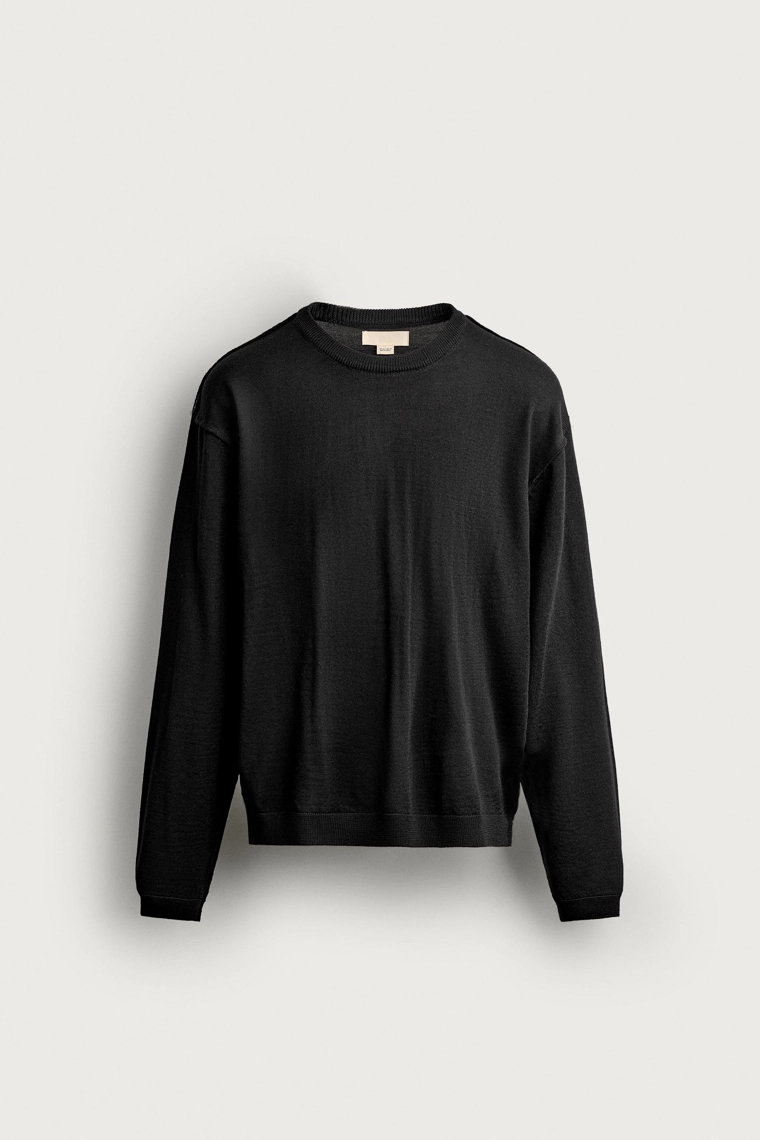 Джемпер regular fit с декоративным швом