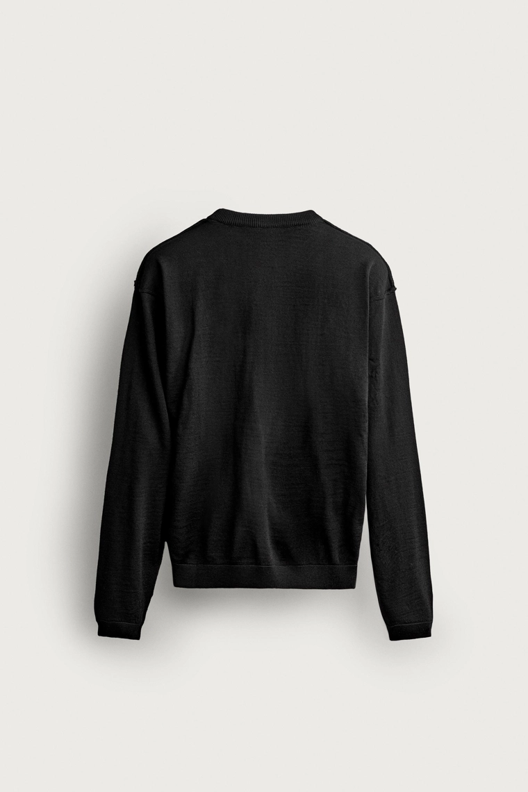 Джемпер regular fit с декоративным швом